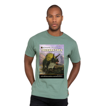 Load image into Gallery viewer, DinoEncounters Triceratops Augmented Reality Dinosaur Men's T-shirt!