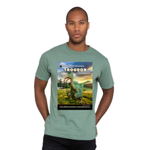 Load image into Gallery viewer, DinoEncounters Troodon  Augmented Reality Dinosaur Men's T-shirt!