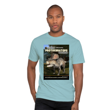 Load image into Gallery viewer, DinoEncounters Protoceratops Augmented Reality Dinosaur Men's T-shirt!