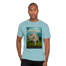 Load image into Gallery viewer, DinoEncounters Styracosaurus Augmented Reality Dinosaur Men's T-shirt!