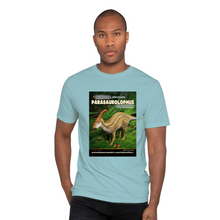 Load image into Gallery viewer, DinoEncounters Parasaurolophus Augmented Reality Dinosaur Men's T-shirt!