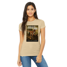 Load image into Gallery viewer, DinoEncounters Deinonychus Augmented Reality Dinosaur Women's Fitted T-shirt