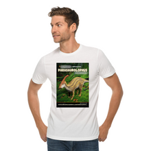 Load image into Gallery viewer, DinoEncounters Parasaurolophus Augmented Reality Dinosaur Men's T-shirt!