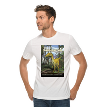 Load image into Gallery viewer, DinoEncounters Compsognathus Augmented Reality Dinosaur Men's T-shirt!