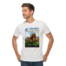 Load image into Gallery viewer, DinoEncounters Stegosaurus Augmented Reality Dinosaur Men's T-shirt!