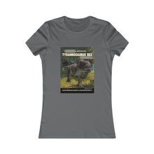 Load image into Gallery viewer, DinoEncounters T-Rex Augmented Reality Dinosaur Women's Fitted T-shirt