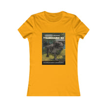 Load image into Gallery viewer, DinoEncounters T-Rex Augmented Reality Dinosaur Women's Fitted T-shirt