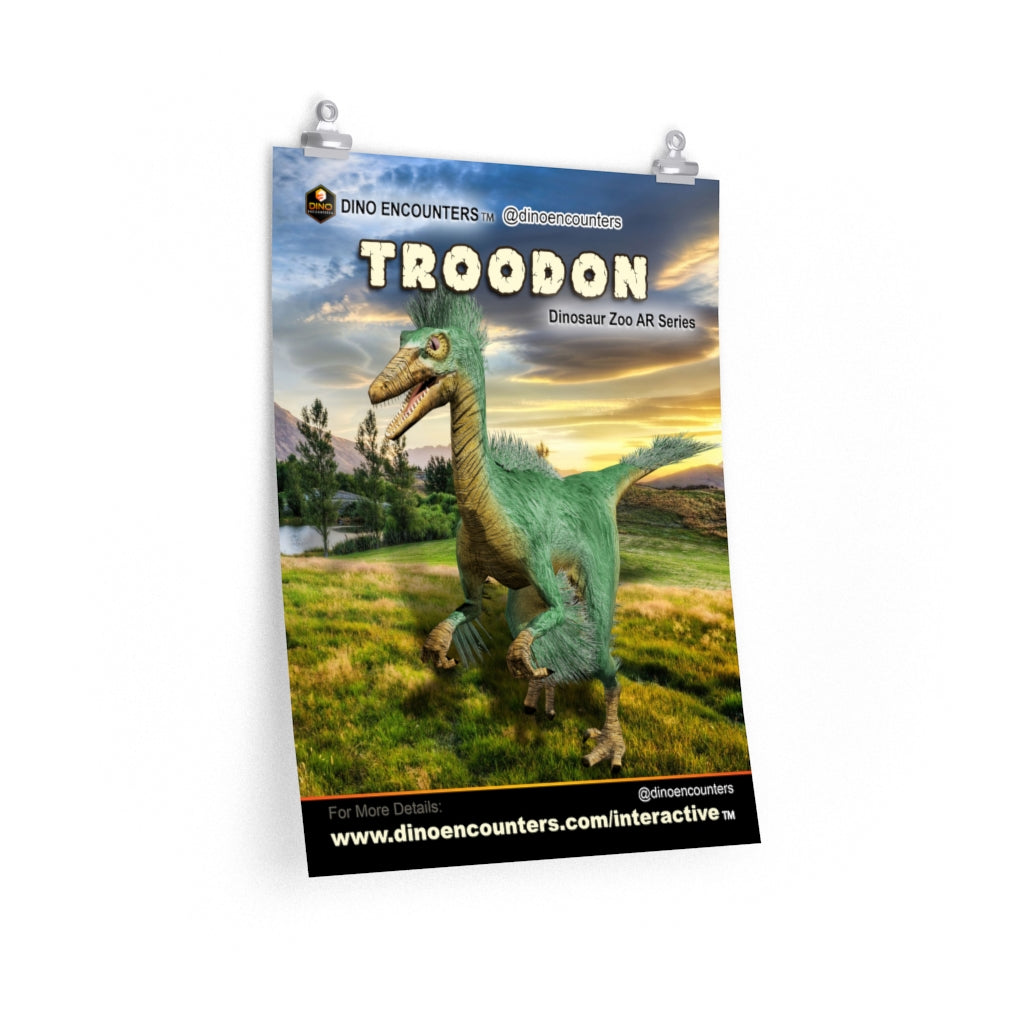 Troodon Dinosaur Poster
