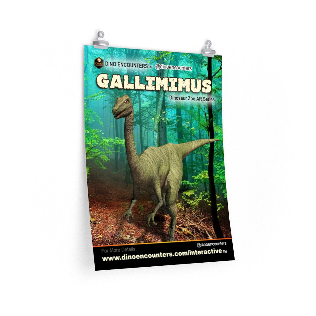 Gallimimus Dinosaur Poster