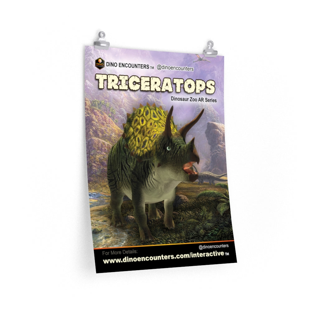 Triceratops Dinosaur Poster