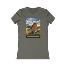 Load image into Gallery viewer, DinoEncounters Dimetrodon Augmented Reality Dinosaur Women&#39;s Fitted T-shirt
