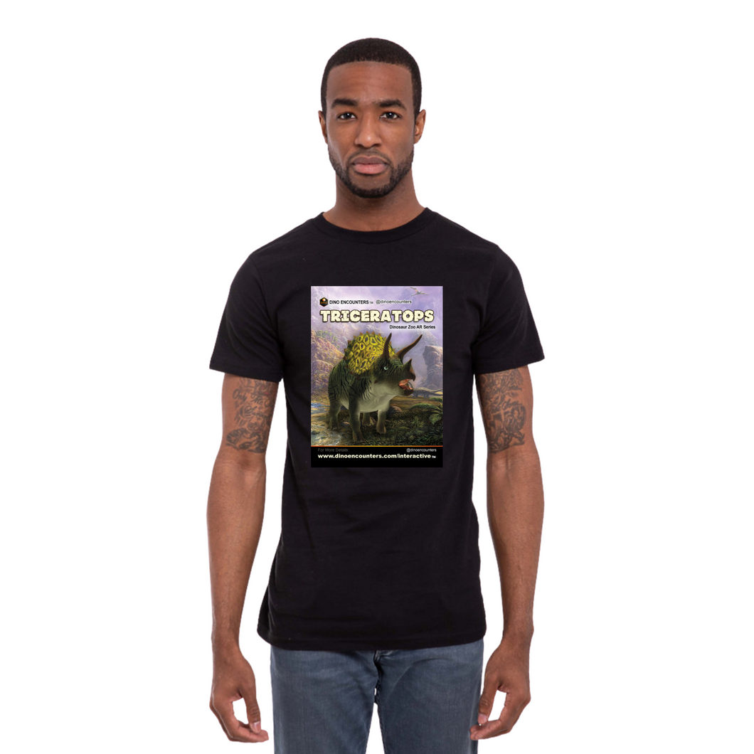 DinoEncounters Triceratops Augmented Reality Dinosaur Men's T-shirt!