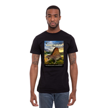 Load image into Gallery viewer, DinoEncounters Dimetrodon Augmented Reality Dinosaur Men&#39;s T-shirt!
