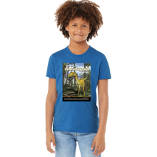 Load image into Gallery viewer, DinoEncounters Compsognathus Augmented Reality Dinosaur Youth T-Shirt
