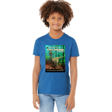 Load image into Gallery viewer, DinoEncounters Gallimimus Augmented Reality Dinosaur Youth T-Shirt
