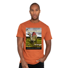 Load image into Gallery viewer, DinoEncounters Ouranosaurus Augmented Reality Dinosaur Men&#39;s T-shirt!
