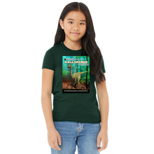 Load image into Gallery viewer, DinoEncounters Gallimimus Augmented Reality Dinosaur Youth T-Shirt
