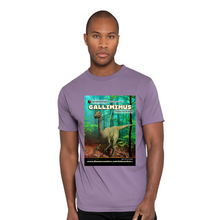 Load image into Gallery viewer, DinoEncounters Gallimimus Augmented Reality Dinosaur Men&#39;s T-shirt!
