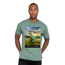 Load image into Gallery viewer, DinoEncounters Troodon  Augmented Reality Dinosaur Men&#39;s T-shirt!
