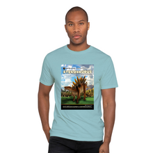 Load image into Gallery viewer, DinoEncounters Stegosaurus Augmented Reality Dinosaur Men&#39;s T-shirt!
