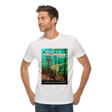 Load image into Gallery viewer, DinoEncounters Gallimimus Augmented Reality Dinosaur Men&#39;s T-shirt!
