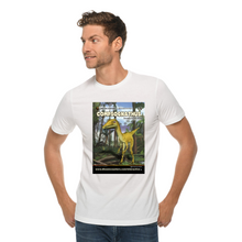Load image into Gallery viewer, DinoEncounters Compsognathus Augmented Reality Dinosaur Men&#39;s T-shirt!
