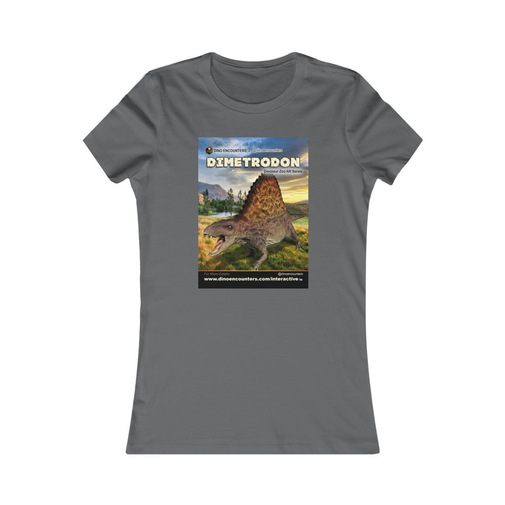 DinoEncounters Dimetrodon Augmented Reality Dinosaur Women's Fitted T-shirt